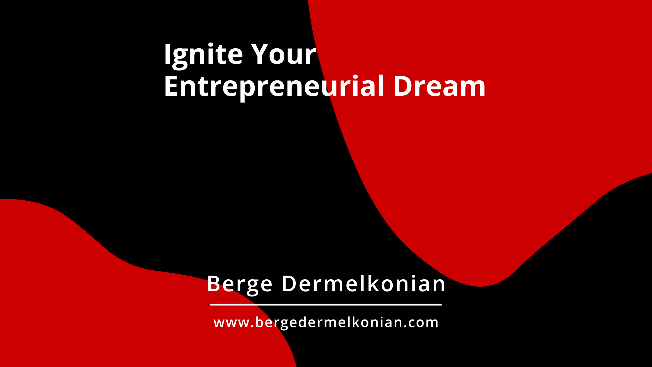 Abstract image with article title Ignite Your Entrepreneurial Dream