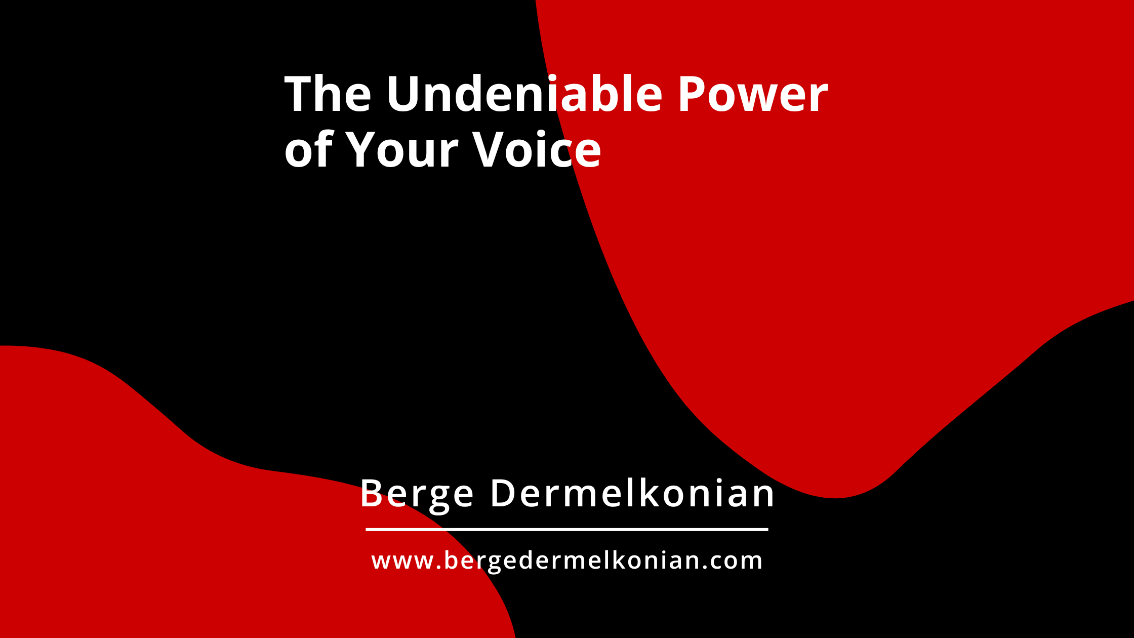 Abstract image with article title The Undeniable Power of Your Voice